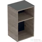 Geberit SMYLE SQUARE 36x29,9x60 cm-es nyitott oldalsó szekrény üveg takarólappal,hikoridió 500.358.JR.1