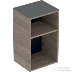   Geberit SMYLE SQUARE 36x29,9x60 cm-es nyitott oldalsó szekrény üveg takarólappal,hikoridió 500.358.JR.1