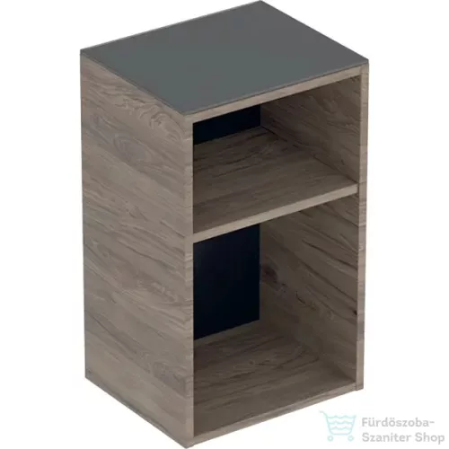 Geberit SMYLE SQUARE 36x29,9x60 cm-es nyitott oldalsó szekrény üveg takarólappal,hikoridió 500.358.JR.1