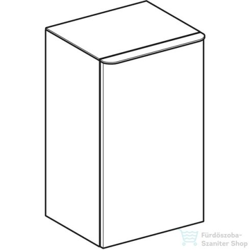 Geberit SMYLE SQUARE 36x32,6x60 cm-es 1 ajtós oldalsó szekrény,jobbos,fényes fehér 500.359.00.1