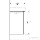 Geberit SMYLE SQUARE 49,2x40,6x61,7 cm-es 1 ajtós alsószekrény,balos,fényes fehér 500.364.00.1