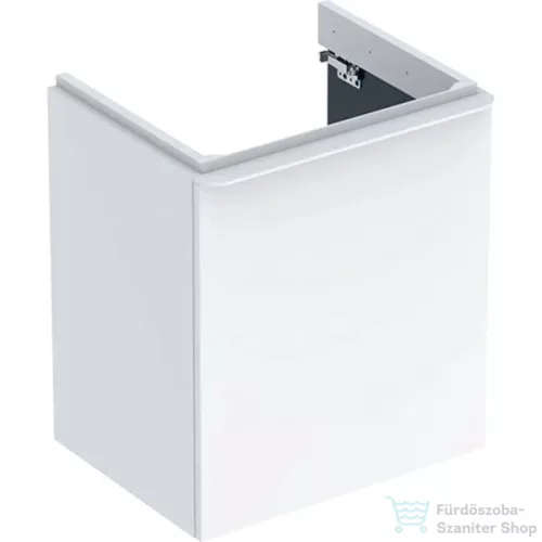 Geberit SMYLE SQUARE 53,6x43,3x61,7 cm-es 1 ajtós alsószekrény 500.259.01.1 mosdóhoz,jobbos,fényes fehér 500.365.00.1