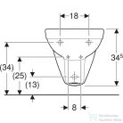Geberit SELNOVA COMPACT fali bidé,fehér 500.368.01.7
