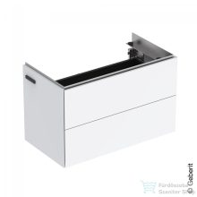   Geberit ONE 74,5x39,5x46,5 cm-es 2 fiókos alsószekrény LED világítással,fényes fehér 500.381.01.1