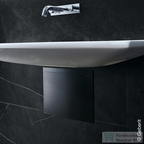 Geberit ONE 90x40 cm-es mosdó csaplyuk-és túlfolyó nélkül,KeraTect mázzal,fényes króm takarólappal,fehér 500.390.01.1