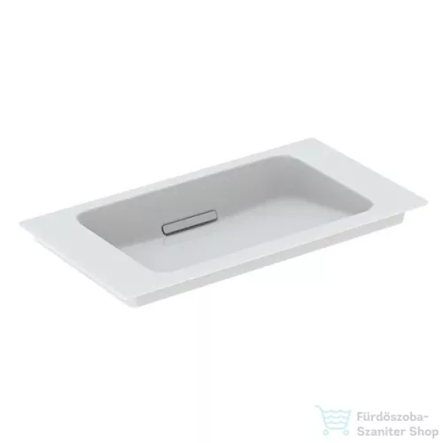 Geberit ONE 75x40 cm-es mosdó One bútorhoz csaplyuk-és túlfolyó nélkül,KeraTect mázzal,fényes fehér takarólappal,fehér 500.391.01.3