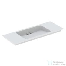   Geberit ONE 105x40 cm-es mosdó One bútorhoz csaplyuk-és túlfolyó nélkül,KeraTect mázzal,fényes króm takarólappal,fehér 500.396.01.1