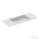 Geberit ONE 105x40 cm-es mosdó One bútorhoz csaplyuk-és túlfolyó nélkül,KeraTect mázzal,szálcsiszolt króm takarólappal,fehér 500.396.01.2