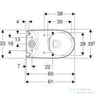 Geberit SELNOVA COMPACT vario kifolyású,perem nélküli mélyöblítéses monoblokkos wc,fehér 500.478.01.7