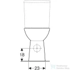 Geberit SELNOVA COMFORT magasított,perem nélküli,hátsó kifolyású,mélyöblítéses monoblokkos wc,fehér 500.486.01.7