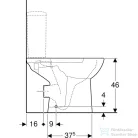 Geberit SELNOVA COMFORT magasított,perem nélküli,hátsó kifolyású,mélyöblítéses monoblokkos wc,fehér 500.486.01.7