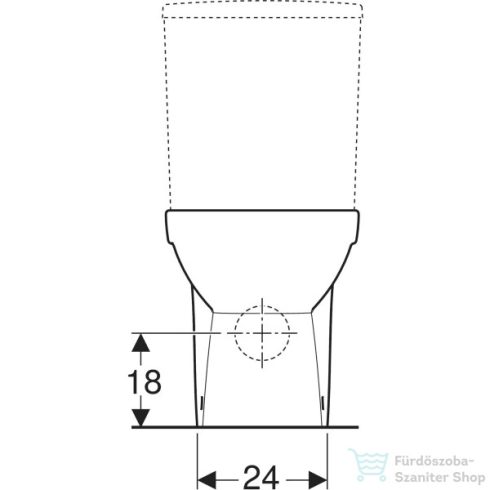 Geberit SELNOVA perem nélküli,vario kifolyású,mélyöblítéses monoblokkos wc,fehér 500.488.01.7