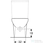 Geberit SELNOVA SQUARE vario kifolyású,perem nélküli mélyöblítéses monoblokkos wc,fehér 500.489.01.7