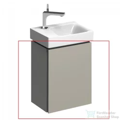   Geberit Xeno² 38x52,5x26,5 cm-es 1 ajtós alsószekrény mosdó nélkül,matt szürke 500.502.00.1