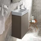 Geberit Xeno² 38x52,5x26,5 cm-es 1 ajtós alsószekrény mosdó nélkül,matt szürke 500.502.00.1