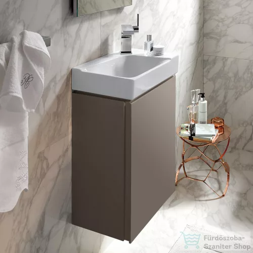 Geberit Xeno² 38x52,5x26,5 cm-es 1 ajtós alsószekrény mosdó nélkül,matt szürke 500.502.00.1