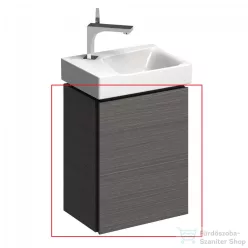   Geberit Xeno² 38x52,5x26,5 cm-es 1 ajtós alsószekrény mosdó nélkül,faerezetes szürke 500.502.43.1