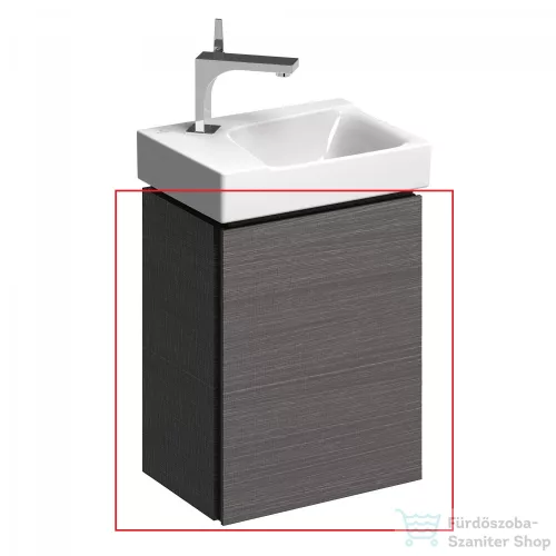 Geberit Xeno² 38x52,5x26,5 cm-es 1 ajtós alsószekrény mosdó nélkül,faerezetes szürke 500.502.43.1