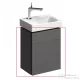Geberit Xeno² 38x52,5x26,5 cm-es 1 ajtós alsószekrény mosdó nélkül,faerezetes szürke 500.502.43.1