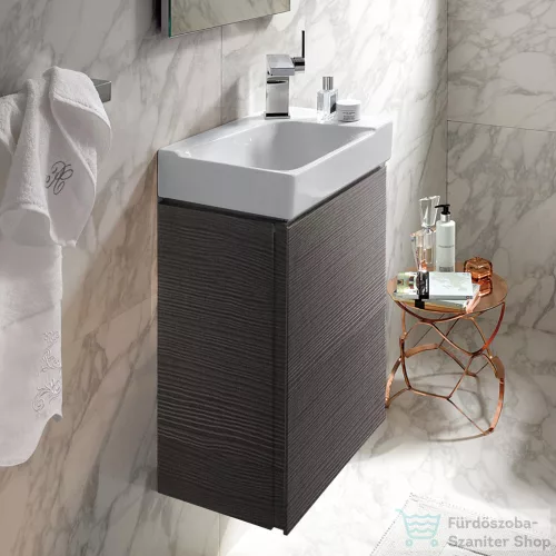 Geberit Xeno² 38x52,5x26,5 cm-es 1 ajtós alsószekrény mosdó nélkül,faerezetes szürke 500.502.43.1