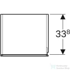Geberit Xeno² 40x35,1x170 cm-es 1 ajtós oldalsó szekrény belső tükörrel,fényes fehér 500.503.01.1