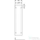 Geberit Xeno² 40x35,1x170 cm-es 1 ajtós oldalsó szekrény belső tükörrel,fényes fehér 500.503.01.1