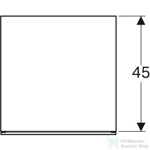Geberit ICON 45x46,2x51 cm-es 2 fiókos oldalsó szekrény,fényes fehér 500.504.01.1