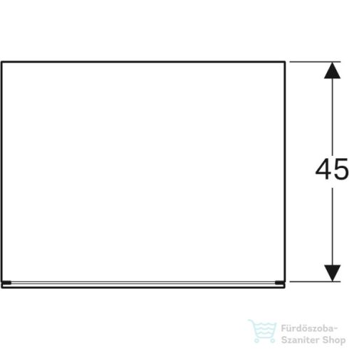 Geberit Xeno² 58x46,2x20 cm-es 1 fiókos oldalsó szekrény,matt szürke 500.507.00.1