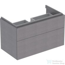   Geberit Xeno² 88x46,2 cm-es 2 fiókos alsószekrény mosdóhoz LED világítással,faerezetes szürke 500.509.43.1