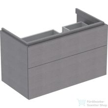   Geberit XENO² 88x46,2x22 cm-es 2 fiókos alsószekrény LED világítással,faerezetes szürke 500.516.43.1