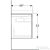Geberit XENO² 88x46,2x22 cm-es 2 fiókos alsószekrény LED világítással,faerezetes szürke 500.516.43.1