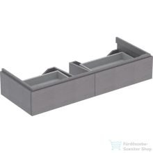   Geberit XENO² 117,4x46,2x22 cm-es 2 fiókos alsószekrény LED világítással,faerezetes szürke 500.517.43.1