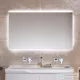 Geberit Xeno² 120x71 cm-es tükör LED világítással,szálcsiszolt alumínium 500.519.00.1