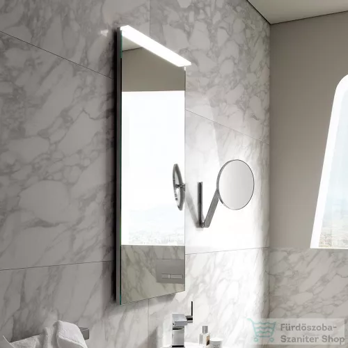 Geberit Xeno² 40x91 cm-es tükör LED világítással,szálcsiszolt alumínium 500.520.00.1