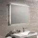 Geberit Xeno² 90x71 cm-es tükör LED világítással,szálcsiszolt alumínium 500.522.00.1