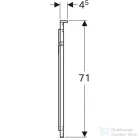 Geberit Xeno² 90x71 cm-es tükör LED világítással,szálcsiszolt alumínium 500.522.00.1