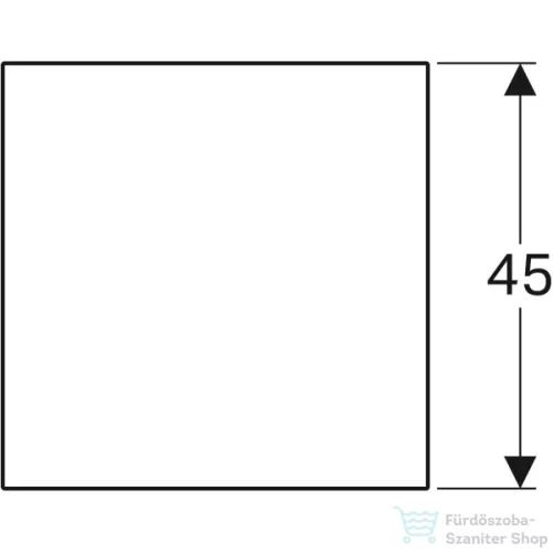 Geberit Xeno² 45x45 cm-es üveg takarólap,500.523.00.1