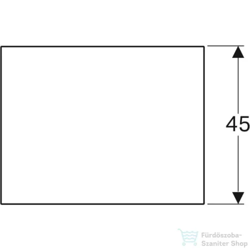 Geberit Xeno² 58x45 cm-es üveg takarólap,500.524.00.1