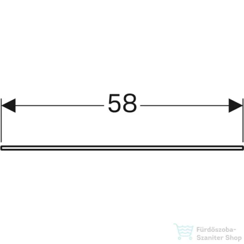 Geberit Xeno² 58x45 cm-es üveg takarólap,500.524.00.1