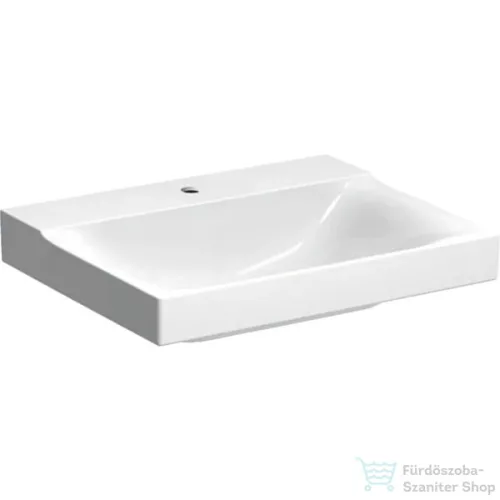 Geberit XENO² 60x48 cm-es mosdó túlfolyó nélkül,KeraTect mázzal,fehér 500.530.01.1