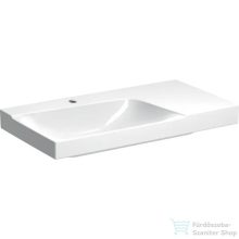   Geberit XENO² 90x48 cm-es mosdó jobb oldali pakolófelülettel,túlfolyó nélkül,KeraTect mázzal,fehér 500.533.01.1
