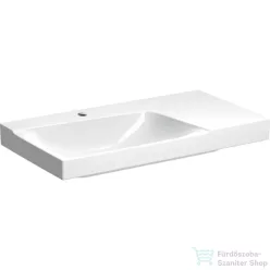   Geberit XENO² 90x48 cm-es mosdó jobb oldali pakolófelülettel,túlfolyó nélkül,KeraTect mázzal,fehér 500.533.01.1