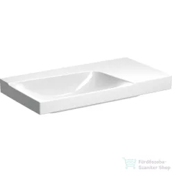   Geberit XENO² 90x48 cm-es mosdó jobb oldali pakolófelülettel,csaplyuk-és túlfolyó nélkül,KeraTect mázzal,fehér 500.534.01.1