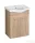 AQUALINE KERAMIA FRESH mosdótartó szekrény, 51x74x34cm, platina tölgy 50058