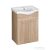 AQUALINE KERAMIA FRESH mosdótartó szekrény, 51x74x34cm, platina tölgy 50058