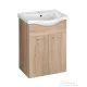AQUALINE KERAMIA FRESH mosdótartó szekrény, 51x74x34cm, platina tölgy 50058