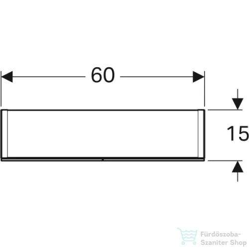 Geberit OPTION 60x70 cm-es kétajtós tükrös szekrény LED világítással,500.582.00.1