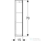 Geberit OPTION 60x70 cm-es kétajtós tükrös szekrény LED világítással,500.582.00.1