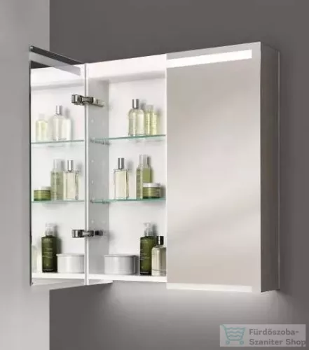 Geberit OPTION 60x70 cm-es kétajtós tükrös szekrény LED világítással,500.582.00.1