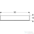 Geberit OPTION 90x70 cm-es kétajtós tükrös szekrény LED világítással,500.583.00.1